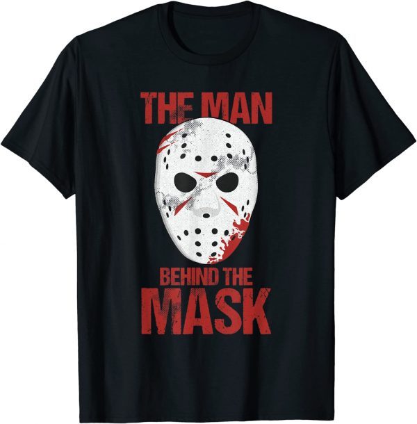 The Man Behind The Mask Lazy Halloween Costume Horror Movie Classic Shirt