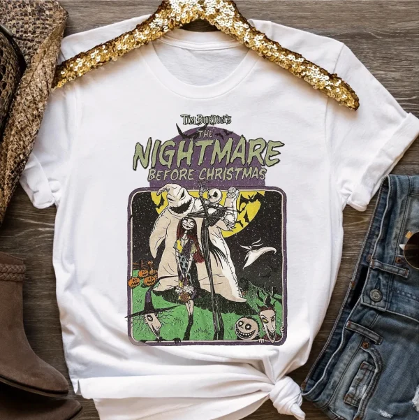 The Nightmare Before Christmas Halloween Tim Burton 2022 Shirt