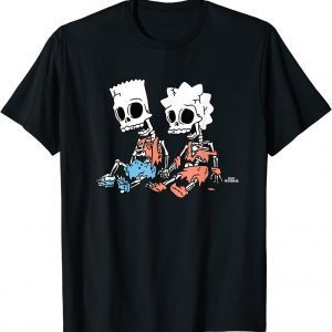 The Simpsons Bart and Lisa Skeletons Treehouse of Horror 2022 Shirt