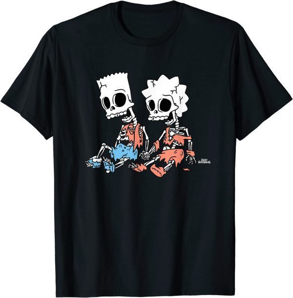 The Simpsons Bart and Lisa Skeletons Treehouse of Horror 2022 Shirt