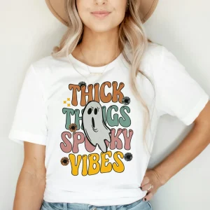 Thick Things Spooky Vibes Halloween 2022 Shirt