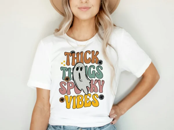 Thick Things Spooky Vibes Halloween 2022 Shirt