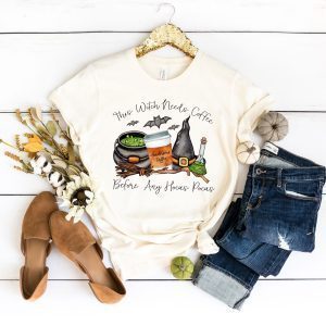 This Witch Needs Coffee Halloween T-Shirt