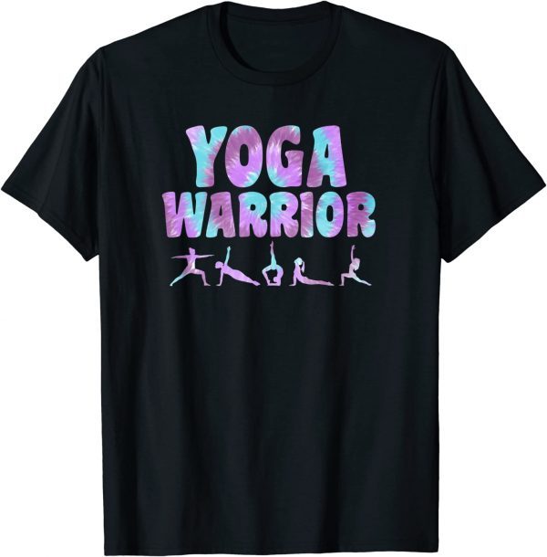 Tie Dye Yoga Warrior Poses 2023 Shirt