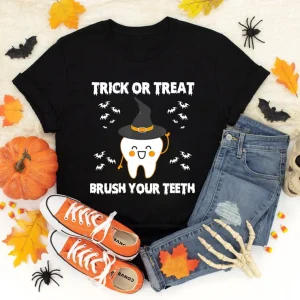 Trick Or Treat Brush Your Teeth Halloween 2023 Shirt