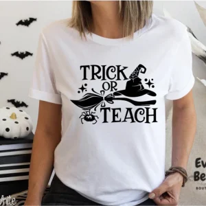 Trick or Teach First Day Of School Halloween 2023 Shirt