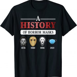 True Crime & Serial Killer A History Of Horror Masks 2023 Shirt