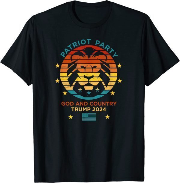 Trump 2024 Election, Patriot Party, God & Country Vintage 2022 Shirt