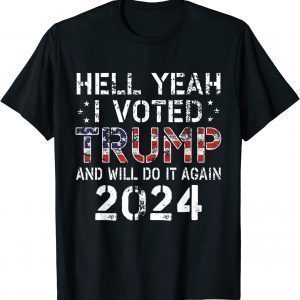 Trump 2024 I Voted Trump Flag MAGA USA Flag Trump 2024 Limited Shirt