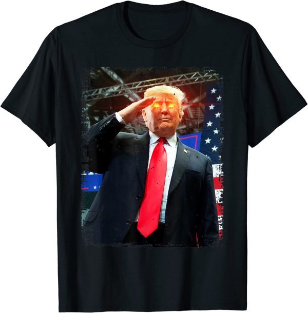 Trump 2024 President Trump American Flag 2022 Shirt