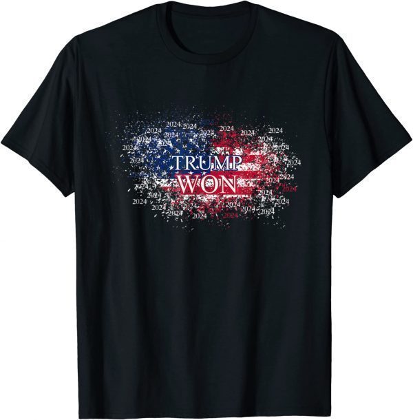 Trump Won American Flag 2022 Shirt