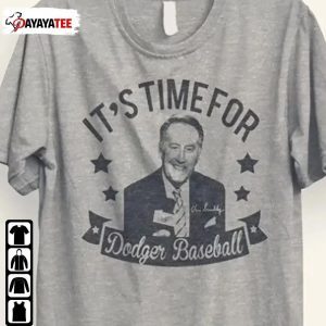 Vin Scully Shirt It’S Time For Dodgers Baseball 1927-2022 Limited Shirt