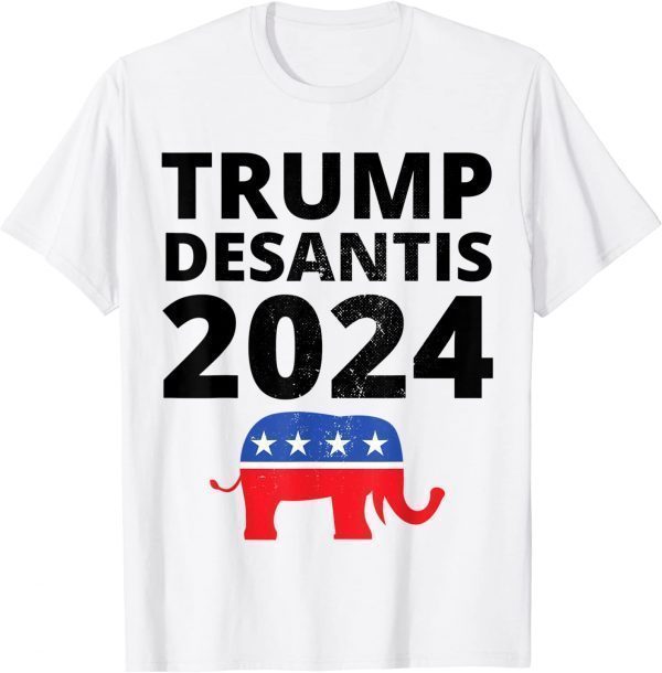 Vintage Trump Desantis 2024 The Freedom Ticket USA Elephant 2022 Shirt