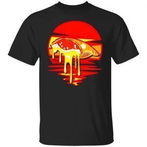 Vintage calzone cheese dripping pizza Black 2022 shirt
