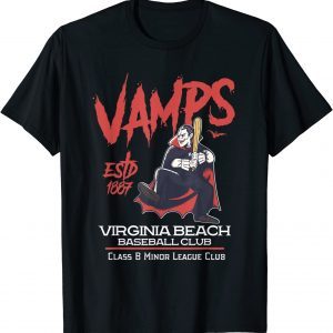 Virginia Beach Vamps Minor League Retro Baseball Team Classic Shirt
