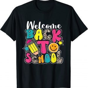 Welcome Back to School Happy First Day of School Teacher Tee Shirt