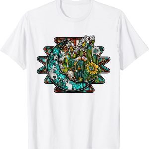 Western Country Boho Cactus Sunflower Aztec Moon 2022 Shirt