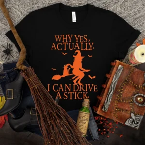 Yes I Can Drive A Stick Halloween 2022 T-Shirt