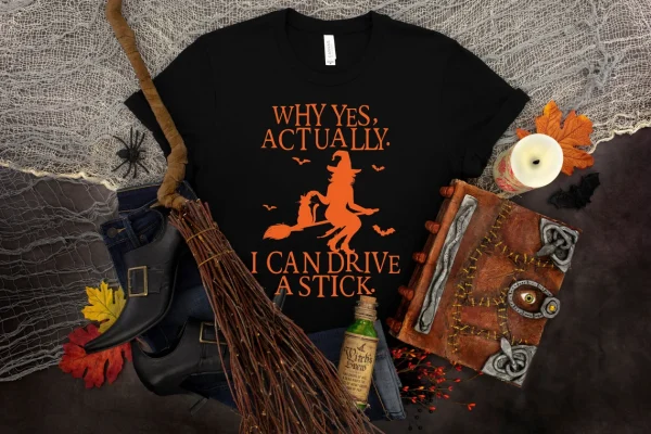Yes I Can Drive A Stick Halloween 2022 T-Shirt