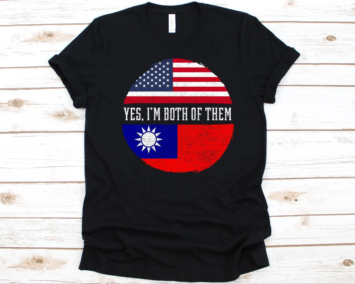 Yes I’m Both of Them, American Flag, Flag Of Taiwan 2022 Shirt Yes I'm Both of Them, American Flag, Flag Of Taiwan 2022 Shirt