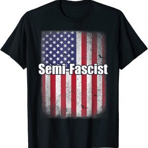flag Usa Biden Quotes Semi-Fascist Political Humor T-Shirt