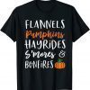 flannel pumpkin spice hayrides and bonfires Classic Shirt