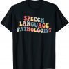 groovy Speech Language Pathologist Leopard Speech Therapy 2022 Shirt
