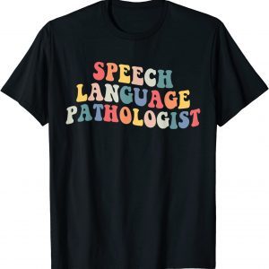 groovy Speech Language Pathologist Leopard Speech Therapy 2022 Shirt