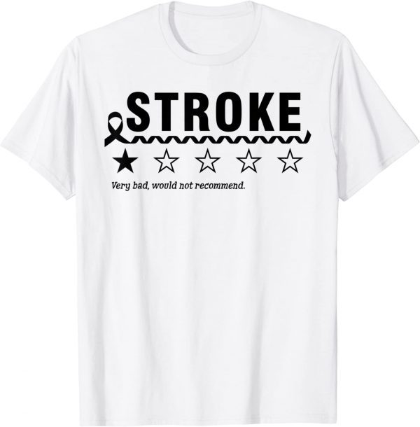 1 Star Rating Stroke Awareness Tee Shirt