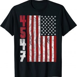 45 47 Trump 2024 Vintage US Flag Trump Supporter Classic Shirt