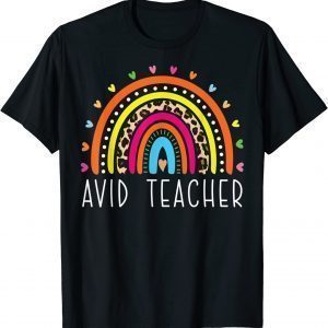 AVID Teacher Boho Rainbow Back To School Appreciation 2023 Shirt