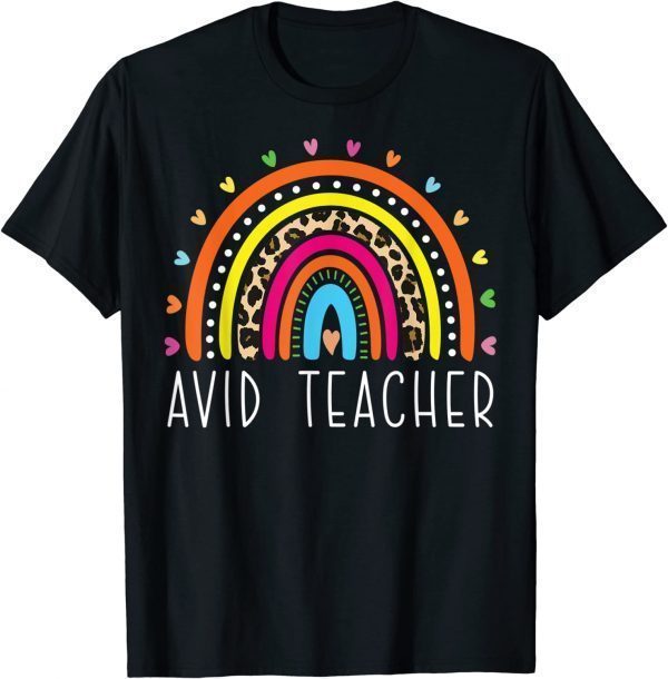 AVID Teacher Boho Rainbow Back To School Appreciation 2023 Shirt