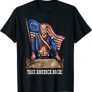 American Flag Donald Trump 2024 Take America Back Election Limited Shirt