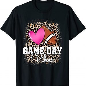 American Football Lover Game Day Leopard Cheetah Football Classic Shirt