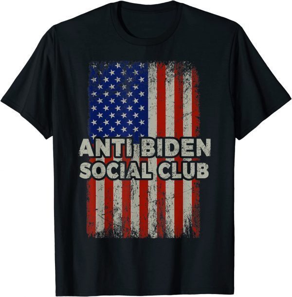 Anti Biden Social Club Distressed American Trump 2024 Classic Shirt