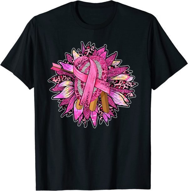 Archery Leopard Pink Flower Ribbon Breast Cancer Awareness 2023 Shirt