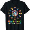 Around Globe Hispanic Flags Heritage Month T-Shirt