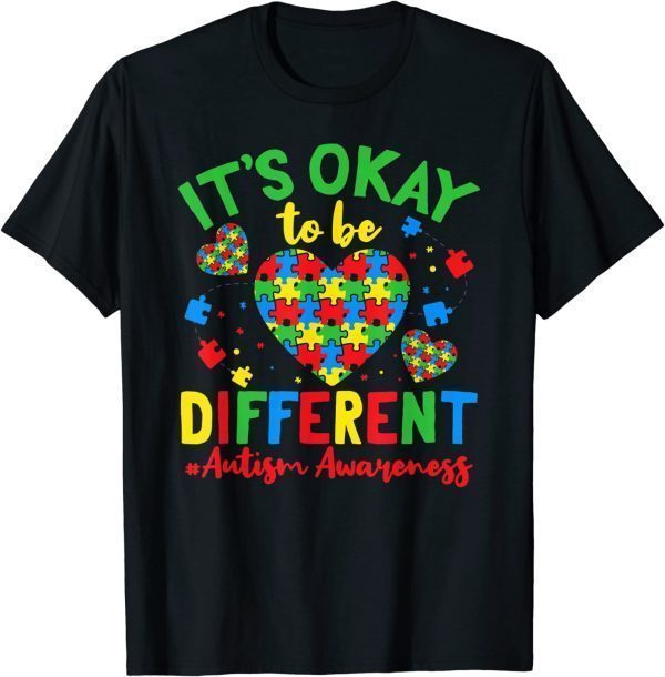 Autism Support It'S Okay To Be Different Autism Awareness Classic Shirt