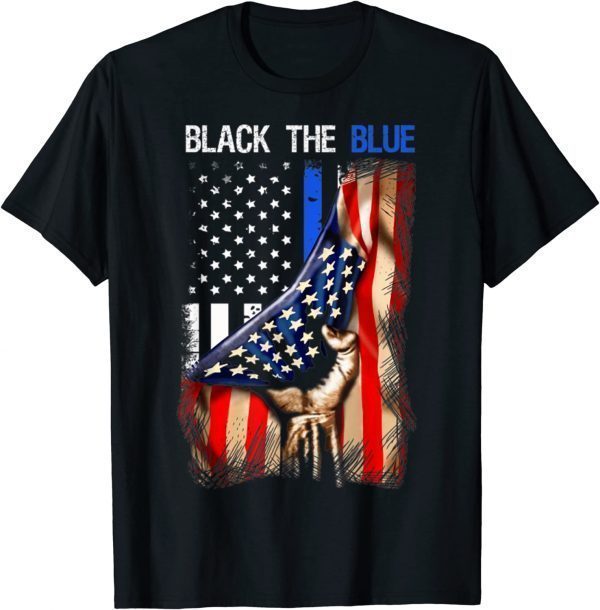 Back The Blue American Flag Vintage Classic Shirt