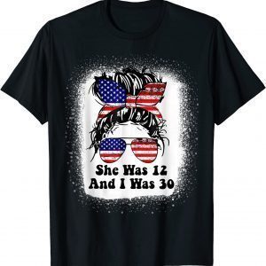 Biden She Was 12 and I Was 30 Vintage American Messy Bun Classic Shirt