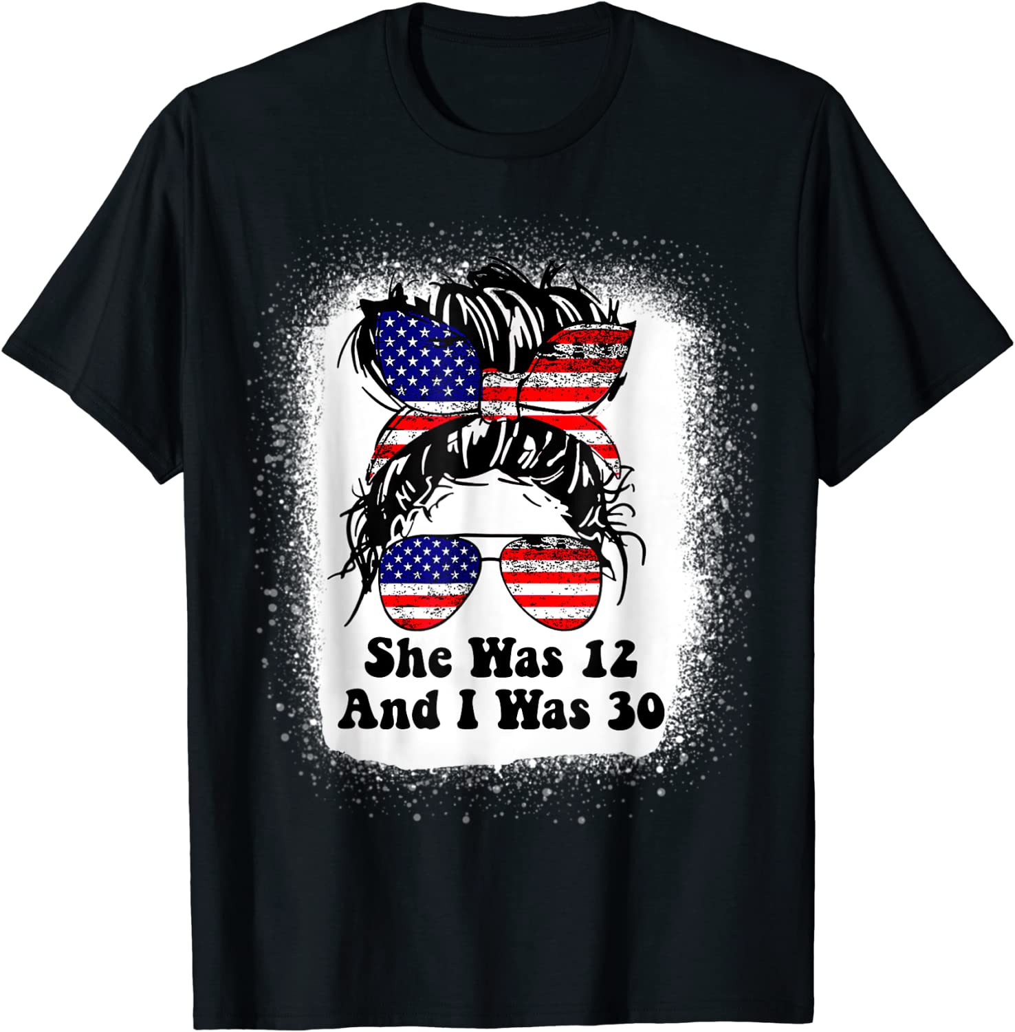 Biden She Was 12 and I Was 30 Vintage American Messy Bun Classic Shirt