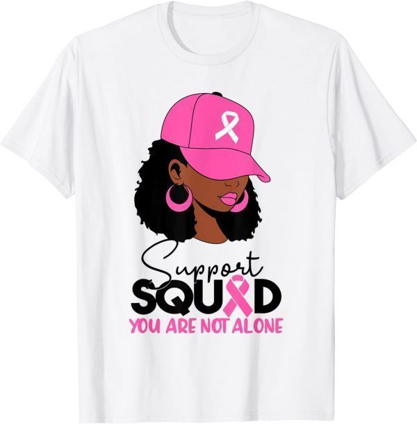 Black Woman In October We Wear Pink Breast Cancer Awareness 2022 Shirt