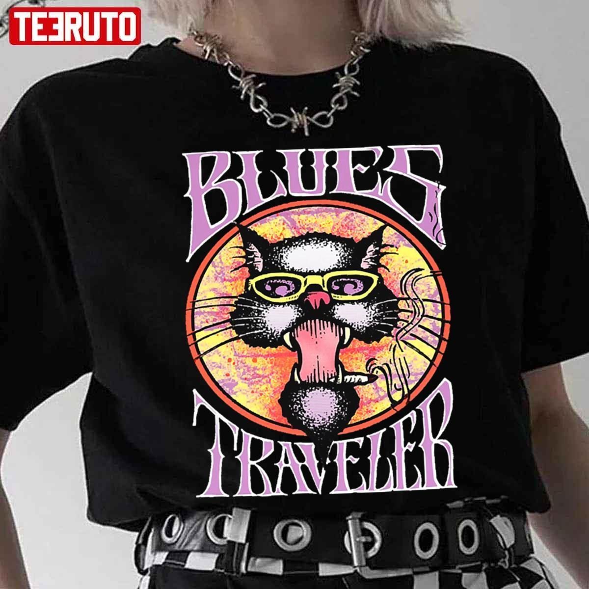 Blues Traveler Retro Art Cat 2022 Shirt