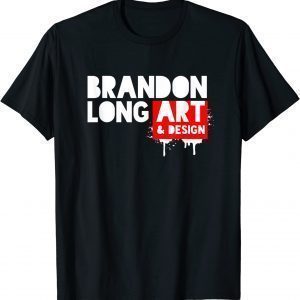 Brandon Long Art & Design Red Stencil 2022 Shirt