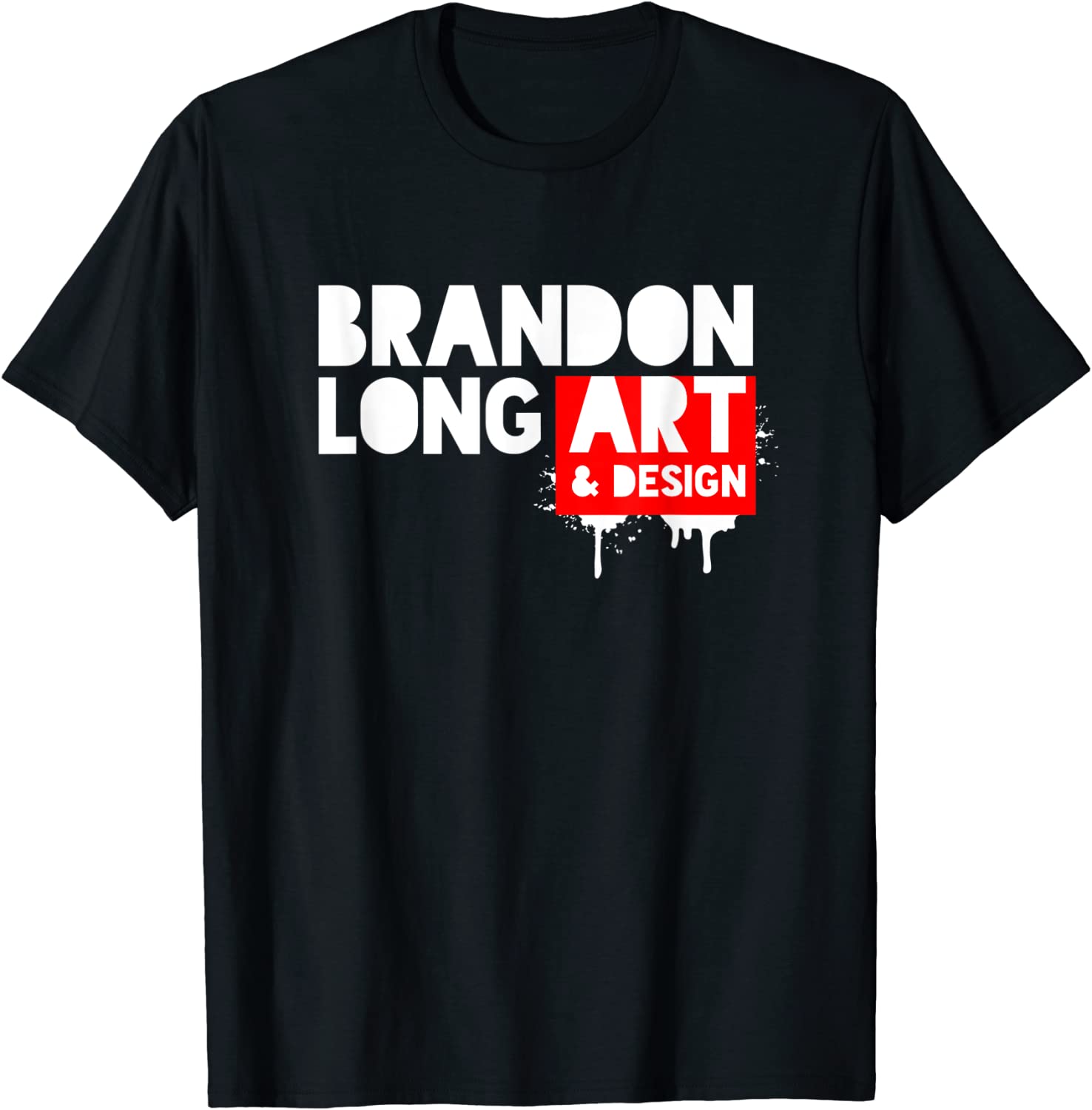 Brandon Long Art & Design Red Stencil 2022 Shirt
