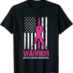Breast Cancer Awareness Warrior Fighter Pink Ribbon T-Shirt