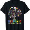 Butterfly Flag National Hispanic Heritage Month Tree Leopard Classic Shirt