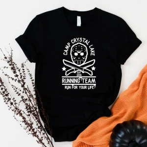 Camp Crystal Lake Running Team Halloween Tee Shirt
