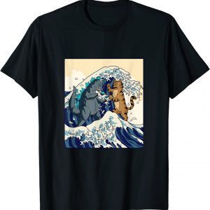 Cat And Monster Japanese Wave Classic Shirt