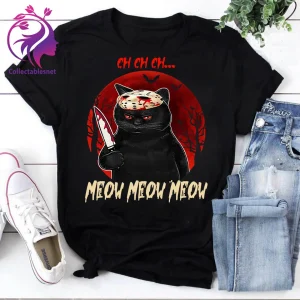 Ch Ch Ch Meow Meow Meow Jason Voorhees Halloween 2023 Shirt
